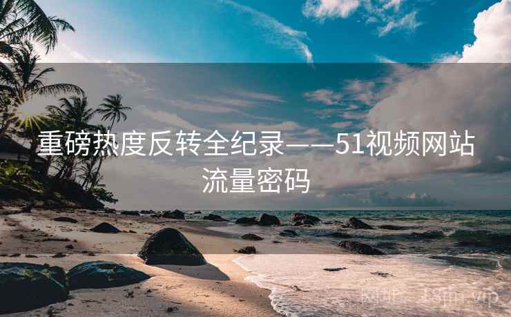 重磅热度反转全纪录——51视频网站流量密码