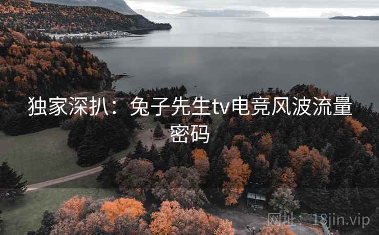 独家深扒:兔子先生tv电竞风波流量密码 独家深扒:兔子先生tv电竞风波流量密码