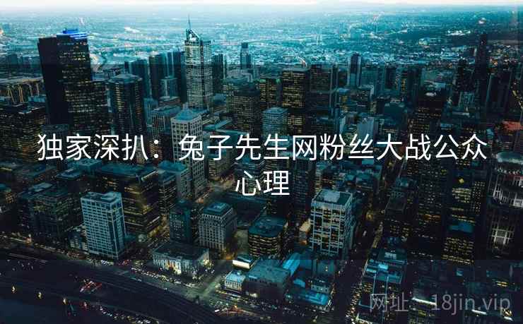 独家深扒：兔子先生网粉丝大战公众心理