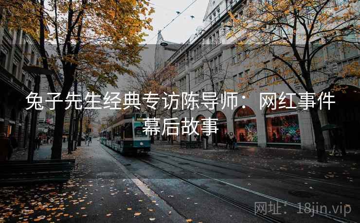 兔子先生经典专访陈导师：网红事件幕后故事