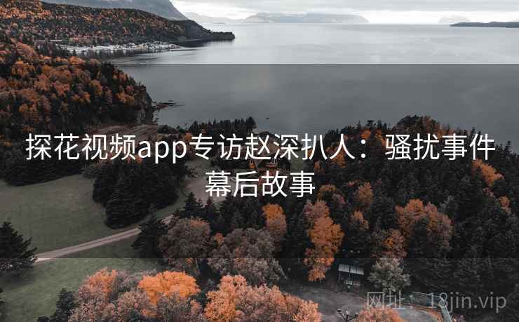 探花视频app专访赵深扒人：骚扰事件幕后故事